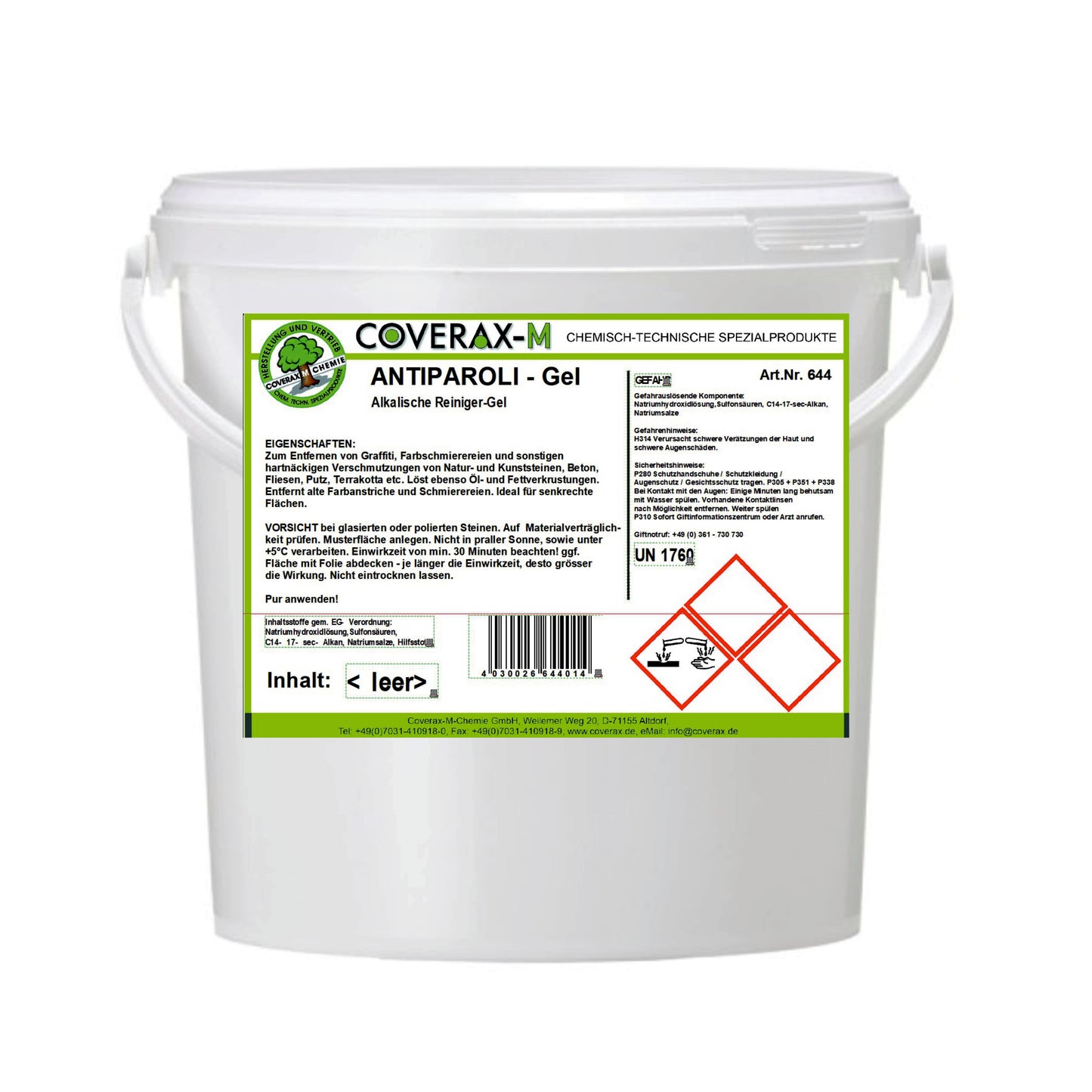 ANTIPAROLI-GEL - Graffiti-Entferner Gel (Art. Nr. 644)